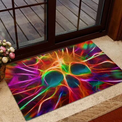 Skull Rainbow Color Love Cool Style - Doormat - Owl Ohh - Owl Ohh