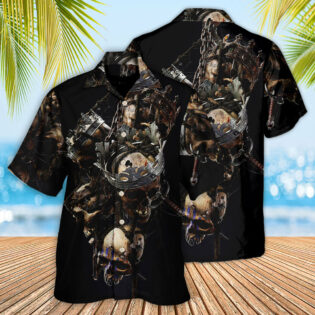 Skull Only In Their Death Can A King Live Forever - Hawaiian Shirt - Owl Ohh - Owl Ohh