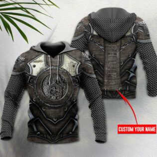 Viking Blood Traditional Style Personalized With Blue - Hoodie - Owl Ohh - Owl Ohh