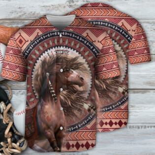 Native American Horse Dreamcatcher Art - Baseball Jersey - Owl Ohh - Owl Ohh