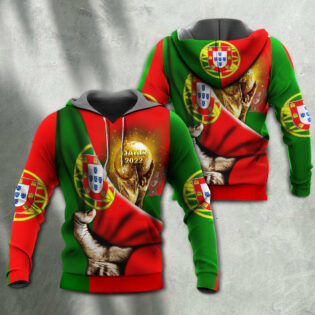 World Cup Qatar 2022 Portugal Will Be The Champion Flag Vintage - Hoodie - Owl Ohh - Owl Ohh