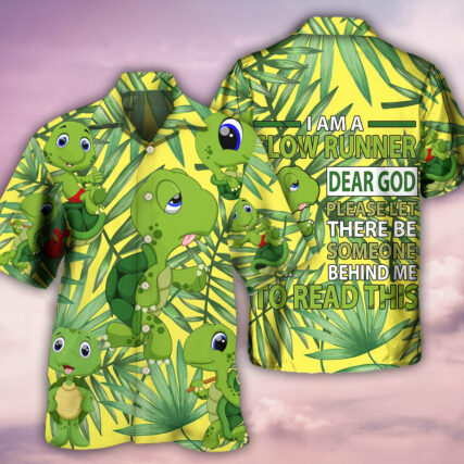 Turtle I Am A Slow Runner - Hawaiian Shirt - Owl Ohh - Owl Ohh