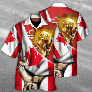 World Cup Qatar 2022 Canada Will Be The Champion Flag Vintage - Hawaiian Shirt - Owl Ohh - Owl Ohh
