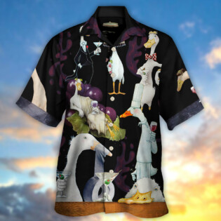 Cocktail Shut The Duck Up - Hawaiian Shirt - Owl Ohh for men and women, kids - Owl Ohh