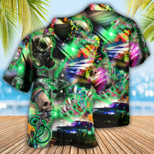 Auto Body Painter Amazing Skull Colorful - Hawaiian Shirt - Owl Ohh - Owl Ohh