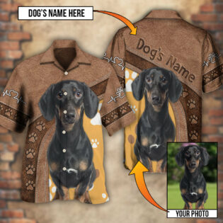 Dog Paw Brown Style Classic Custom Photo Personalized - Hawaiian Shirt - Owl Ohh - Owl Ohh