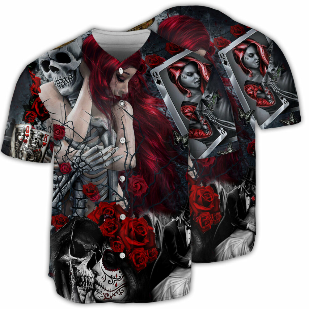 Skull Love Is Life - Baseball Jersey - Owl Ohh - Owl Ohh