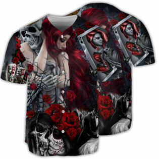Skull Love Is Life - Baseball Jersey - Owl Ohh - Owl Ohh