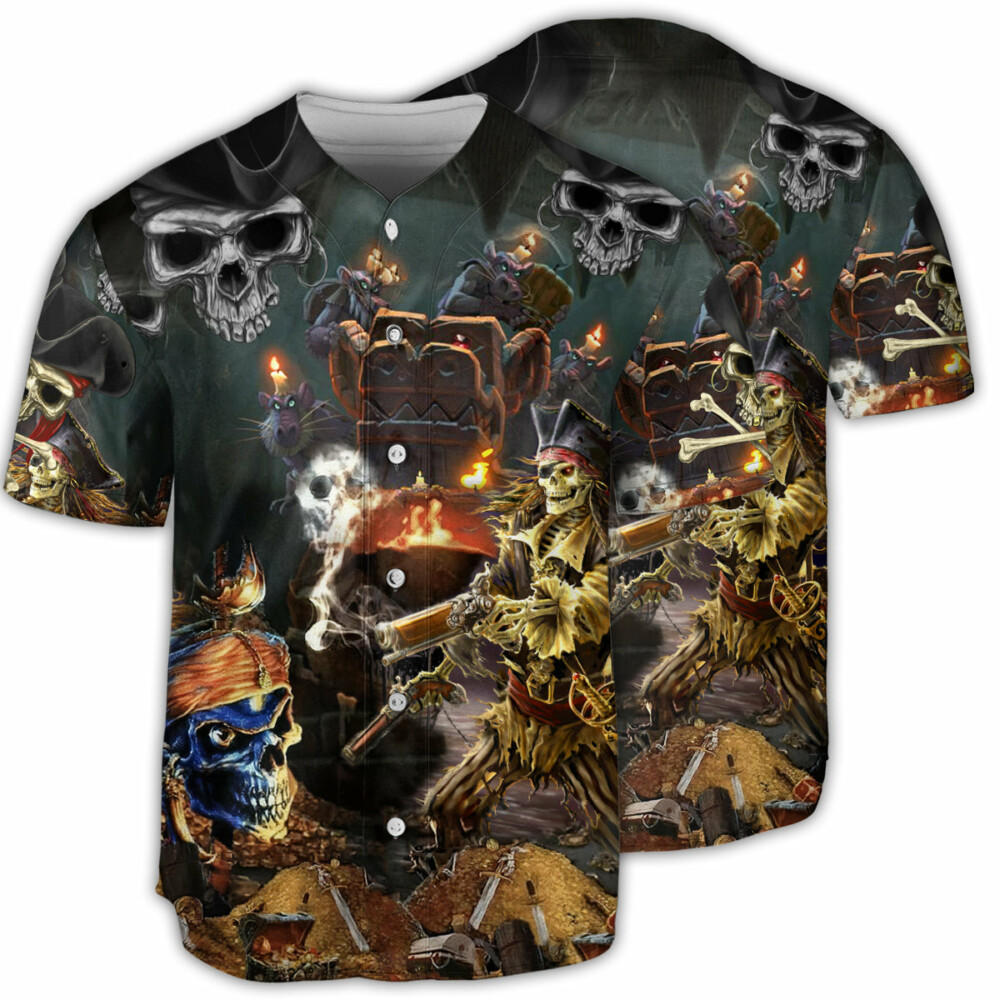 Skull Just A Chasing Booty Life - Baseball Jersey - Owl Ohh - Owl Ohh