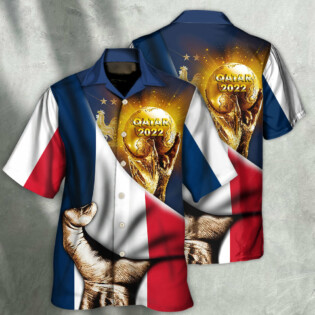 World Cup Qatar 2022 France Will Be The Champion Flag Vintage - Hawaiian Shirt - Owl Ohh - Owl Ohh