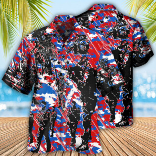 Veteran Independence Day Camo Pattern - Hawaiian Shirt - Owl Ohh - Owl Ohh
