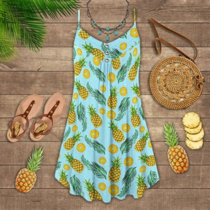 Fruit Pineapple Tropical Vibes So Fresh - Summer Dress - Owl Ohh - Owl Ohh