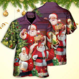 Christmas Funny Santa Claus Gift For Xmas So Happy - Hawaiian Shirt - Owl Ohh for men and women, kids - Owl Ohh