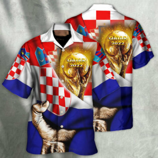 World Cup Qatar 2022 Croatia Will Be The Champion Flag Vintage - Hawaiian Shirt - Owl Ohh - Owl Ohh