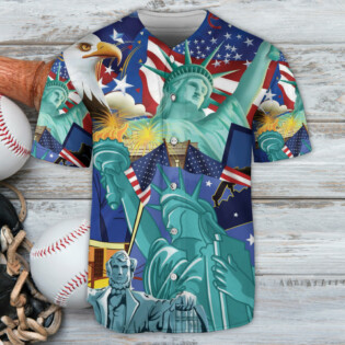 America Patriotism Is Voluntary - Baseball Jersey - Owl Ohh - Owl Ohh