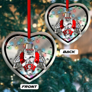 Hot Rod Christmas Metal And Light - Heart Ornament - Owl Ohh - Owl Ohh