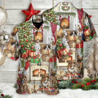 Christmas Dog Lover Merry Lovely Xmas - Hawaiian Shirt - Owl Ohh for men and women, kids - Owl Ohh
