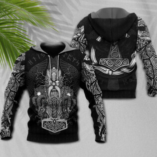 Viking Warrior Thor God Of Thunder - Hoodie - Owl Ohh - Owl Ohh