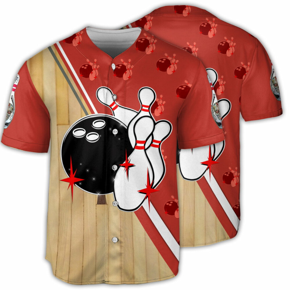 Bowling Awesome Bowling Ball - Baseball Jersey - Owl Ohh - Owl Ohh