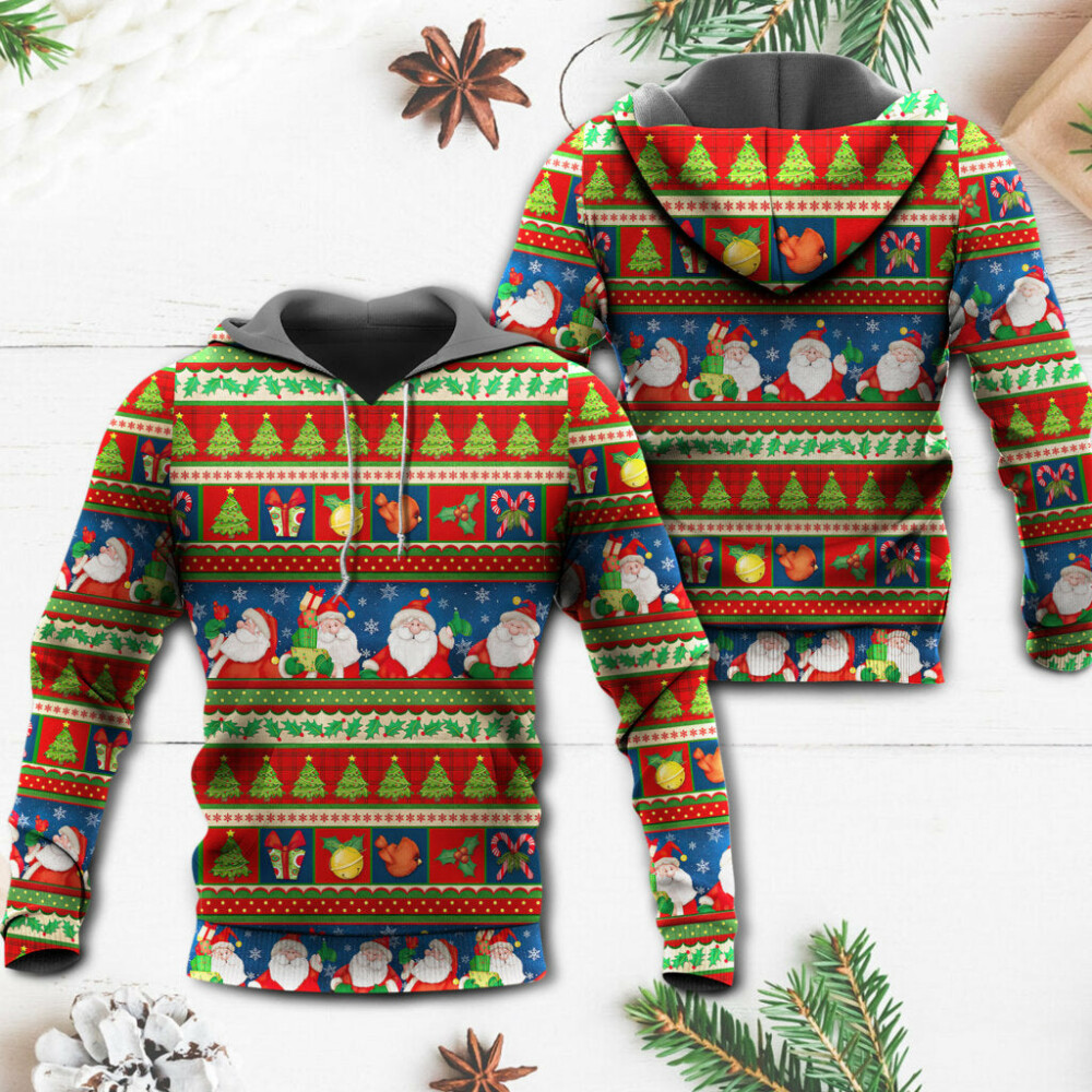 Christmas Santa Claus Happy Xmas - Hoodie - Owl Ohh - Owl Ohh