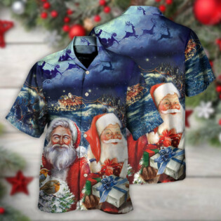 Christmas Santa Claus Snow - Hawaiian Shirt - Owl Ohh - Owl Ohh