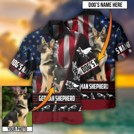 German Shepherd My Lovely Dog Custom Photo Personalized - Hawaiian Shirt - Owl Ohh - Owl Ohh