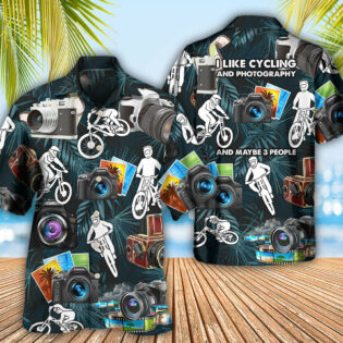 Camera I Like Cycling And Camera - Hawaiian Shirt - Owl Ohh - Owl Ohh