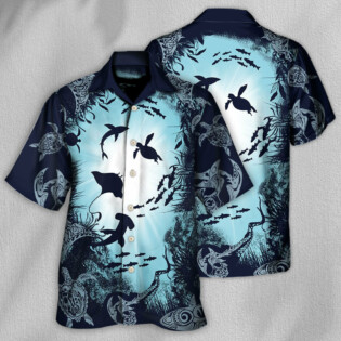 Turtle Aquarium Life - Hawaiian Shirt - Owl Ohh - Owl Ohh