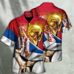 World Cup Qatar 2022 Serbia Will Be The Champion Flag Vintage - Hawaiian Shirt - Owl Ohh - Owl Ohh