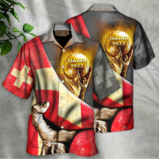 World Cup Qatar 2022 Switzerland Will Be The Champion - Hawaiian Shirt - Owl Ohh - Owl Ohh