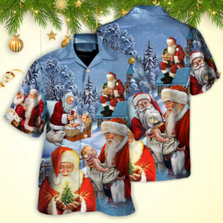 Christmas Santa Love Jesus Happy Xmas Is Coming - Hawaiian Shirt - Owl Ohh - Owl Ohh