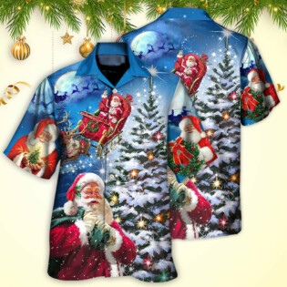 Christmas Santa Claus Story Happy Christmas Is Coming Art Style - Hawaiian Shirt - Owl Ohh - Owl Ohh