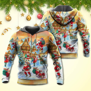 Christmas Santa Claus In The Town Xmas Is Coming - Hoodie - Owl Ohh - Owl Ohh