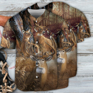 Hunting Forest Hunting Lover Art - Baseball Jersey - Owl Ohh - Owl Ohh