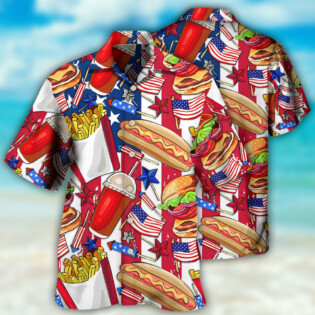 Food Independence Day Star America - Hawaiian Shirt - Owl Ohh - Owl Ohh
