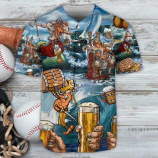 Viking Beer Style I Love It And I Drink It - Baseball Jersey - Owl Ohh - Owl Ohh