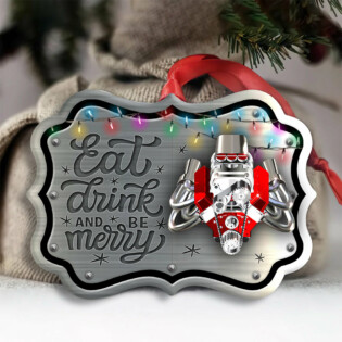 Hot Rod Christmas Metal And Light - Horizonal Ornament - Owl Ohh - Owl Ohh