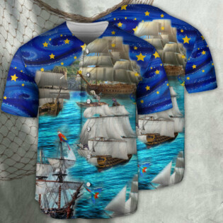Sailing Love Ocean And Sky Christmas Style - Baseball Jersey - Owl Ohh - Owl Ohh