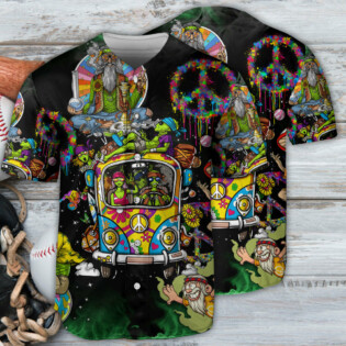 Hippie Smokey Life Art - Baseball Jersey - Owl Ohh - Owl Ohh