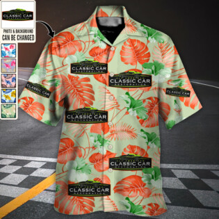 Vintage Car Club You Want Tropical Style Custom Photo - Hawaiian Shirt - Personalized Photo Gifts for men and women, kids - Owl Ohh