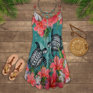 Turtle Is Beach Soul Love Tropical Style - Summer Dress - Owl Ohh - Owl Ohh