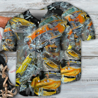 Car Love Racing Car In The City Art Style - Baseball Jersey - Owl Ohh - Owl Ohh