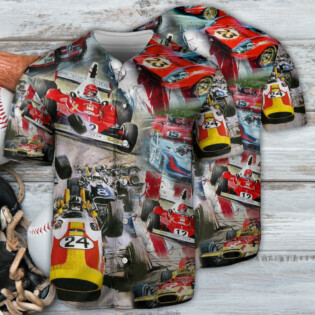 Car Racing Independence Day Fast Style - Baseball Jersey - Owl Ohh - Owl Ohh