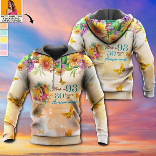 Made In 83 40 Years Of Awesomeness Hoodie Beautiful Gift Custom Photo Personalized - Hoodie - Personalized Photo Gifts - Owl Ohh