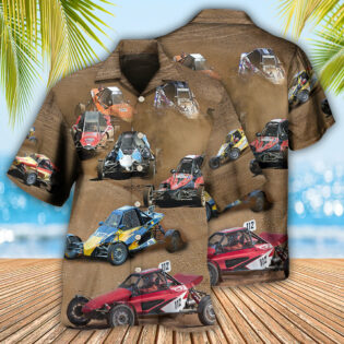 Autocross Cars Crazy Racing - Hawaiian Shirt - Owl Ohh - Owl Ohh