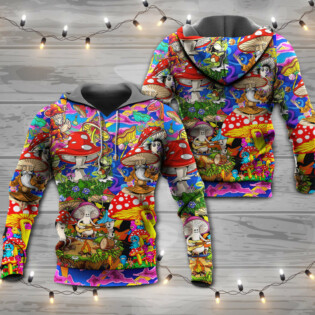 Hippie Mushroom Happy Together - Hoodie - Owl Ohh - Owl Ohh