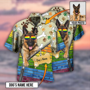 German Shepherd Dog Various Style Custom Photo Personalized - Hawaiian Shirt - Owl Ohh - Owl Ohh