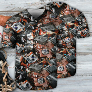 Camera Retro Love Life - Baseball Jersey - Owl Ohh - Owl Ohh