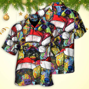 Christmas Dog Colorful Draw With Love - Hawaiian Shirt - Owl Ohh - Owl Ohh