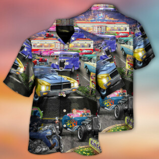 Hot Rod Lover Cool Art Style - Hawaiian Shirt - Owl Ohh - Owl Ohh